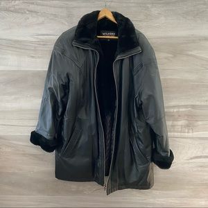 Vintage Faux Fur Wilson’s Leather Jacket